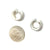 Convex Concave Huggies - Silver-Earrings-Erich Durrer-Pistachios