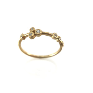 Diamond Cluster Ring-Rings-Yasuko Azuma-Pistachios