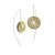 Double Circle Earrings- Silver and Gold-Earrings-Mariusz Fatyga-Pistachios