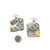 Geometric Hanji Paper & Gold Earrings-Earrings-Myung Urso-Pistachios