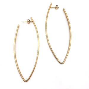 Gold Ellipse Earrings-Earrings-Gilly Langton-Pistachios