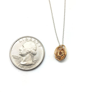 Gold Knot Necklace-Necklaces-Leia Zumbro-Pistachios