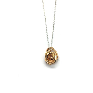 Gold Knot Necklace-Necklaces-Leia Zumbro-Pistachios