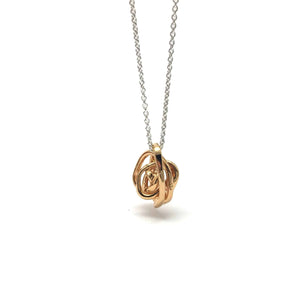 Gold Knot Necklace-Necklaces-Leia Zumbro-Pistachios