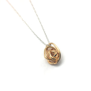 Gold Knot Necklace-Necklaces-Leia Zumbro-Pistachios