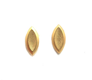 Gold Marquise Studs-Earrings-Bernd Wolf-Pistachios