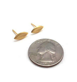 Gold Marquise Studs-Earrings-Bernd Wolf-Pistachios