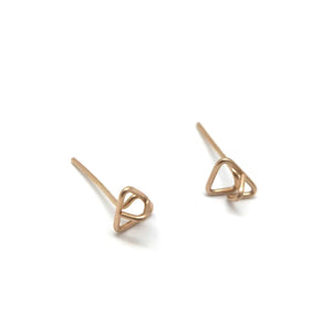 Gold Scribble Posts - XSmall-Earrings-Aimee Petkus-Pistachios