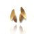 Gold Two Long Petal Studs-Earrings-Oliwia Kuczynska-Pistachios