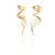 Gold Vortex Earrings-Earrings-Annie Dimadi-Pistachios