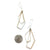 Gold and Silver Angular Drop Earrings-Earrings-Marcin Tyminski-Pistachios