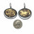 Golden Leaf Ellipse Earrings-Earrings-Luana Coonen-Pistachios