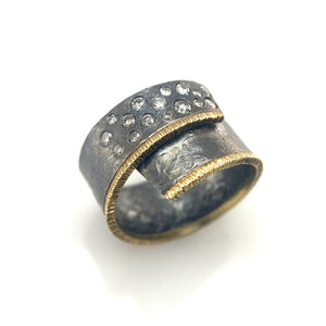 Grey Diamond Ring-Rings-Elizabeth Garvin-Pistachios