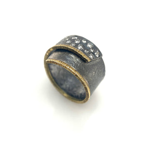 Grey Diamond Ring-Rings-Elizabeth Garvin-Pistachios