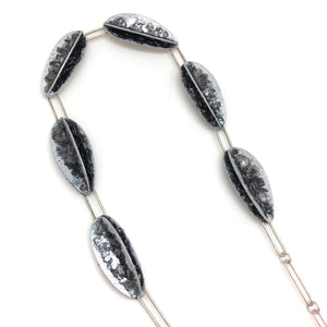 Grey Sliced Mica Necklace-Necklaces-Jessica Armstrong-Pistachios