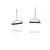 Half Circle Lapis Earrings-Earrings-Ashka Dymel-Pistachios