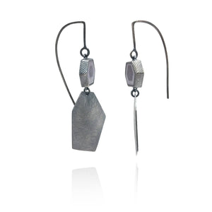 Hexagon Sapphire Drops-Earrings-Heather Guidero-Pistachios