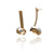 Knot Earrings - Silver/Gold-Earrings-Aleksandra Przybysz-Pistachios