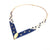 Lapis and Gold 'V' Necklace-Necklaces-Bernd Wolf-Pistachios