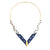 Lapis and Gold 'V' Necklace-Necklaces-Bernd Wolf-Pistachios