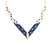 Lapis and Gold 'V' Necklace-Necklaces-Bernd Wolf-Pistachios