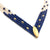 Lapis and Gold 'V' Necklace-Necklaces-Bernd Wolf-Pistachios