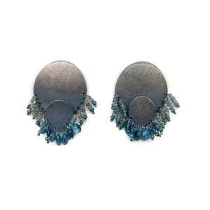 Layered Fringe Earrings-Earrings-Karen Gilbert-Pistachios