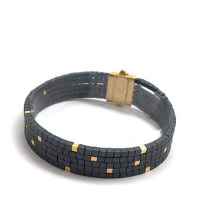 Layered Hematite Bracelet-Bracelets-Bernd Wolf-Pistachios