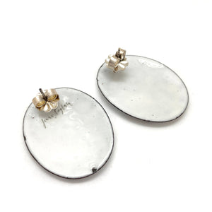 Line Oval Glyph Studs-Earrings-Jenne Rayburn-Pistachios