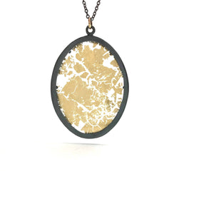 Medium Golden Window Pendant-Necklaces-Luana Coonen-Pistachios