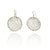 Medium Silver Woven Circle Drops-Earrings-Kathryn Stanko-Pistachios