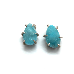 Mineral Studs - Hemimorphite-Earrings-Aimee Petkus-Pistachios