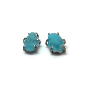 Mineral Studs - Hemimorphite-Earrings-Aimee Petkus-Pistachios