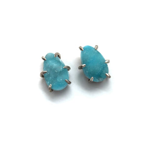 Mineral Studs - Hemimorphite-Earrings-Aimee Petkus-Pistachios