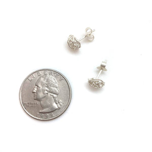 Mini Silver Tangle Studs-Earrings-Erich Durrer-Pistachios