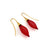 Nylon Bulb Earrings - Red-Earrings-Dorine Decayeux-Pistachios