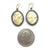 Oval Gold Leaf Memento Earring - Small-Earrings-Luana Coonen-Pistachios