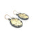 Oval Gold Leaf Memento Earring - Small-Earrings-Luana Coonen-Pistachios