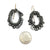 Oxidized Oval Link Earrings-Earrings-Elisa Bongfeldt-Pistachios