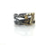 Oxidized Silver, Pave set Diamonds and 22k Gold Wrap Ring-Rings-Arthur Ragauskas-Pistachios