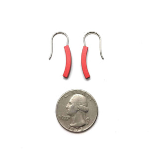 Red Mini Bow Earrings-Earrings-Ursula Muller-Pistachios