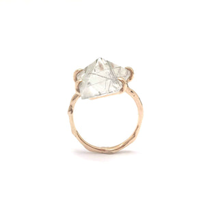 Rutilated Quartz Ring-Rings-Emi Nakamura-Pistachios