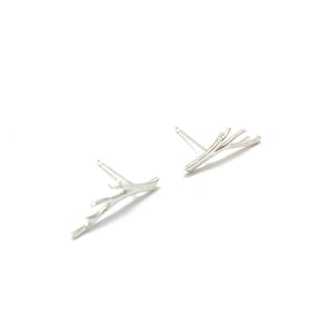 Silver Branch Studs-Earrings-Luana Coonen-Pistachios