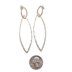 Silver Ellipse Link Posts-Earrings-Gilly Langton-Pistachios