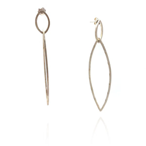 Silver Ellipse Link Posts-Earrings-Gilly Langton-Pistachios