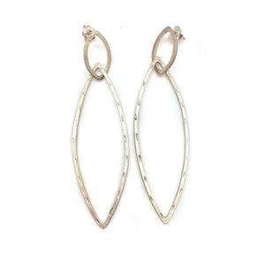 Silver Ellipse Link Posts-Earrings-Gilly Langton-Pistachios