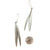 Silver Layered Leaf Earrings-Earrings-Marcin Tyminski-Pistachios