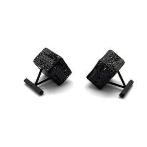 Square Mesh Cufflinks-Cufflinks-Sandra Salaices-Pistachios