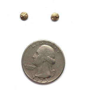 Tiny Gold Full Moon Studs-Earrings-Luana Coonen-Pistachios