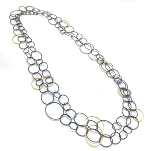 Transformable Link Necklace - Long-Necklaces-Sowon Joo-Pistachios